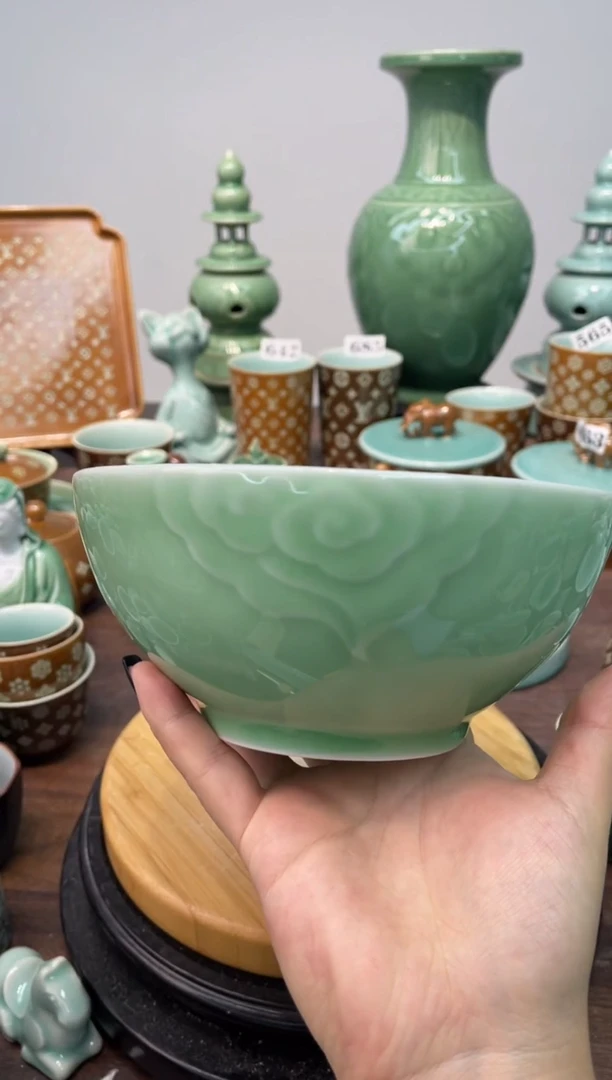 特价福利 微瑕 慧仙青瓷