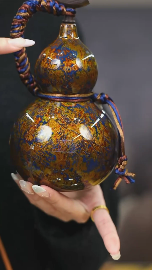 【闪购商品】XO122漆艺酒葫芦不包手串及旋转底座