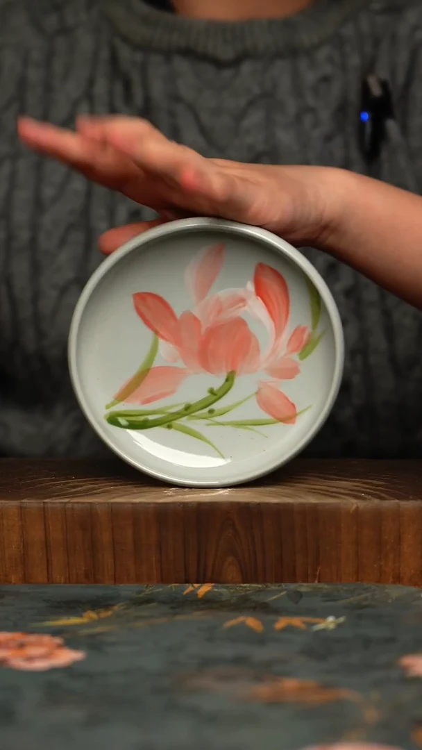 瓷片釉下彩手工手绘同款陶器