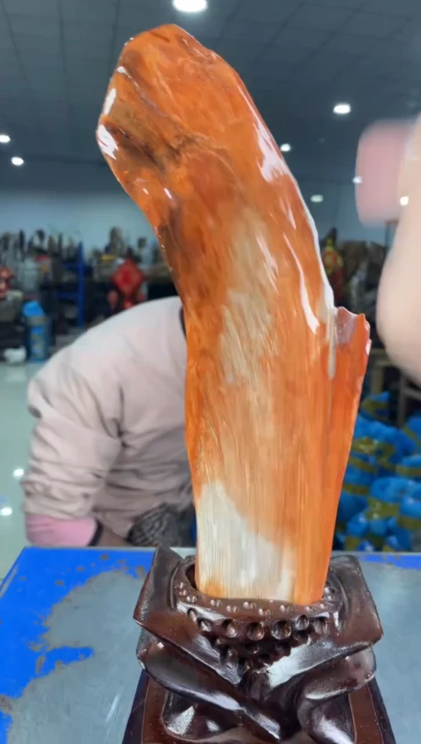 【闪购商品】硅化玉摆件未镶嵌4