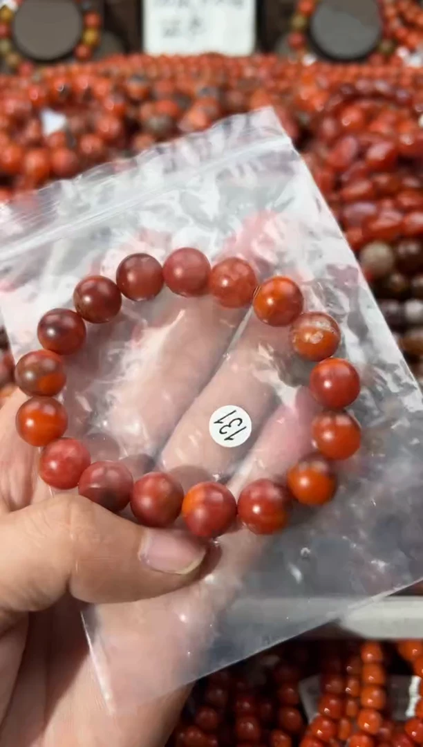 南红玛瑙手串未镶嵌12+