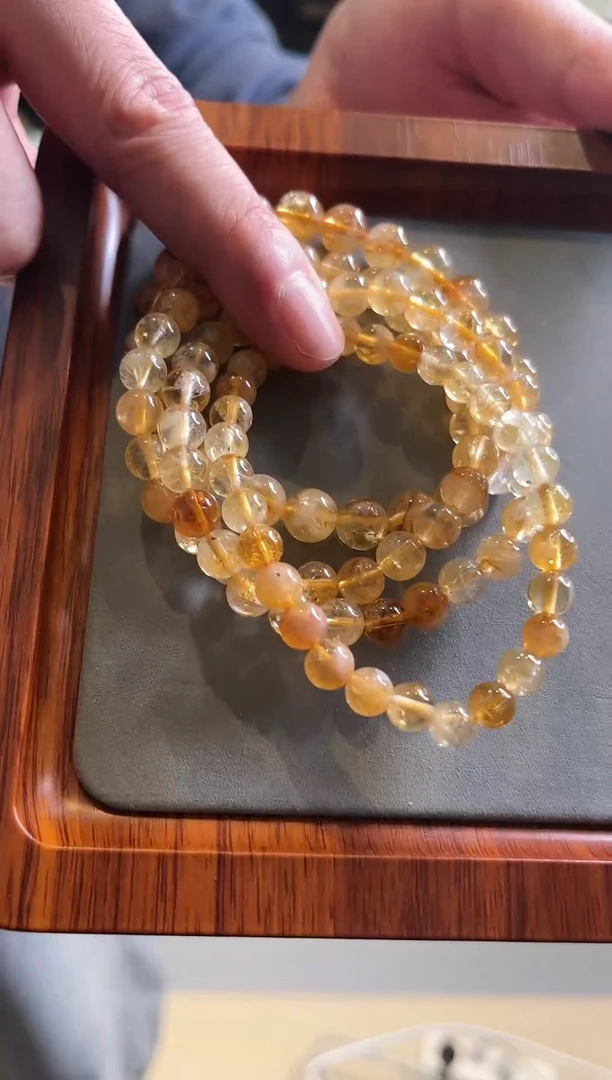 未镶嵌手链水晶天然黄塔晶金甲线手串多样性发其一