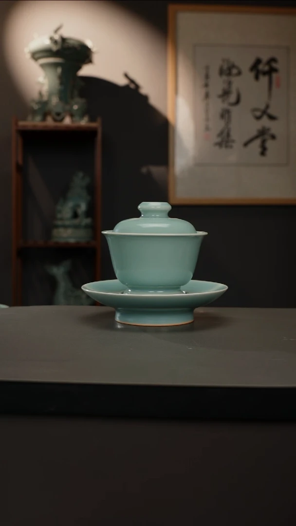 【闪购商品】杯原产地原矿  三才盖碗