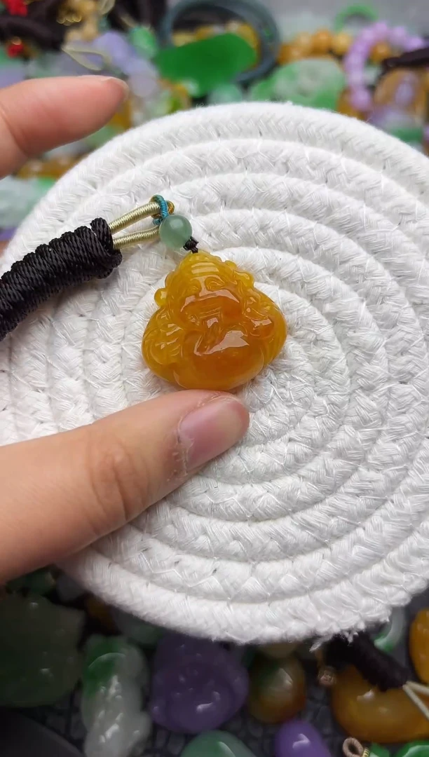 颈饰未镶嵌翡翠缅甸翡翠吊坠