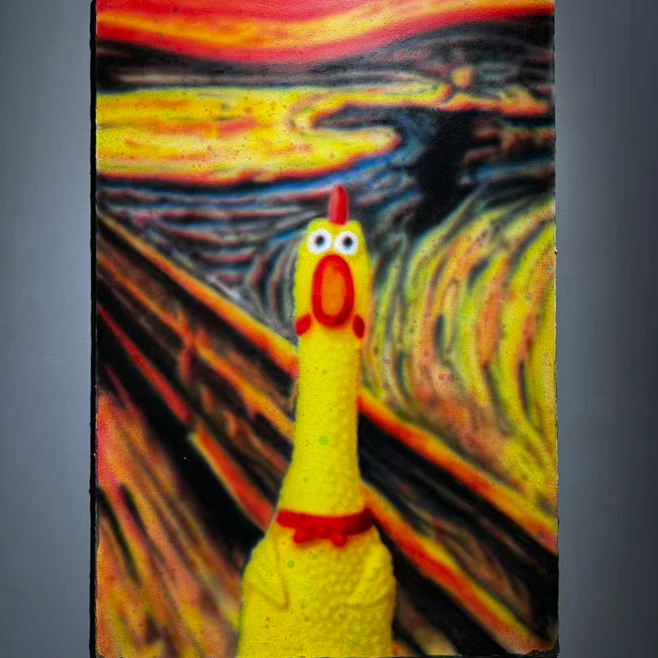 任俊峰个展 《漫游2025》— 呐喊解构（油画）