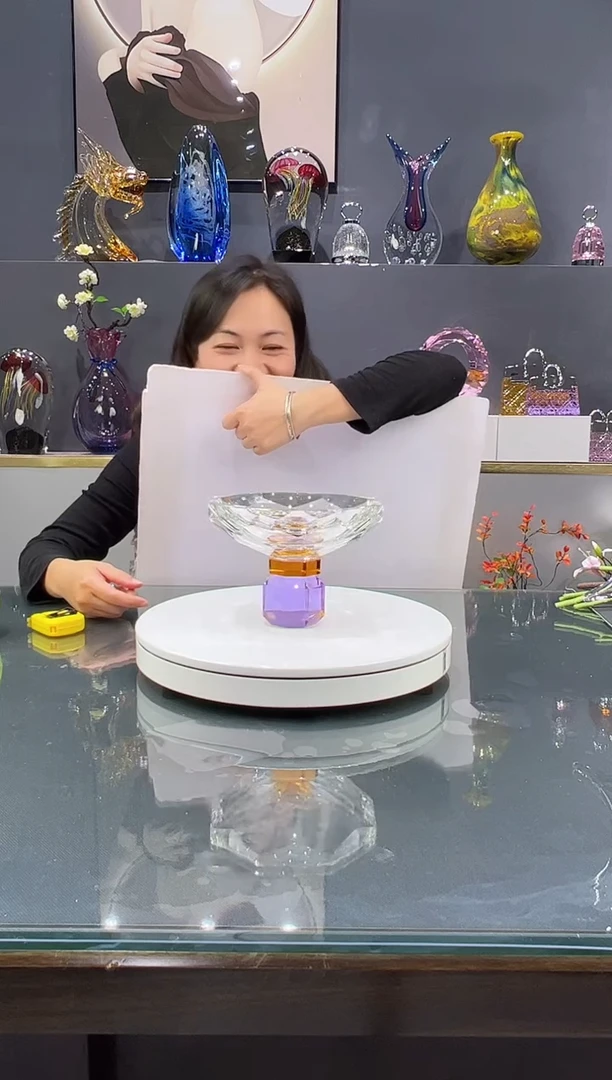 手工艺品琉璃水晶琉璃果碗1个