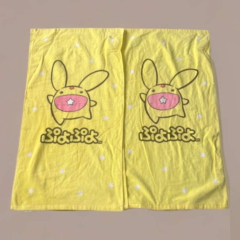 小华约50*97黄色兔子全棉浴巾发3条（微瑕）