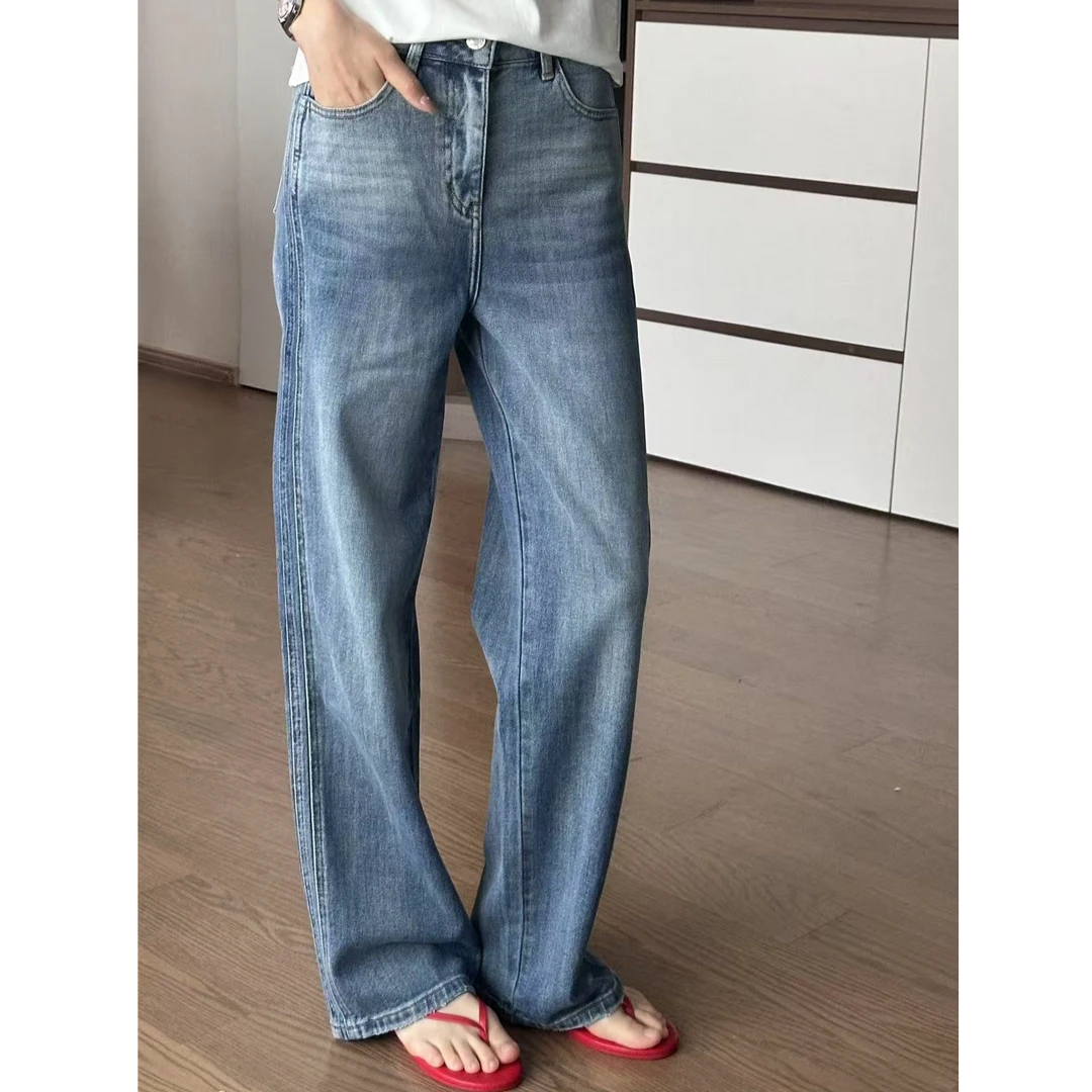 Nancy Lara “重磅剪裁”渐变色拖地裤 210K55010