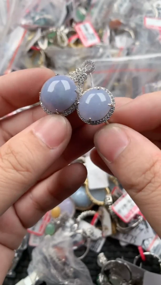 银S925镶嵌戒指翡翠8888    7