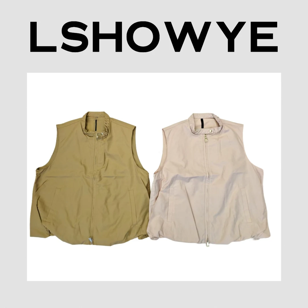 LSHOWYE|拉链立领扣蒙口马甲 M-25050