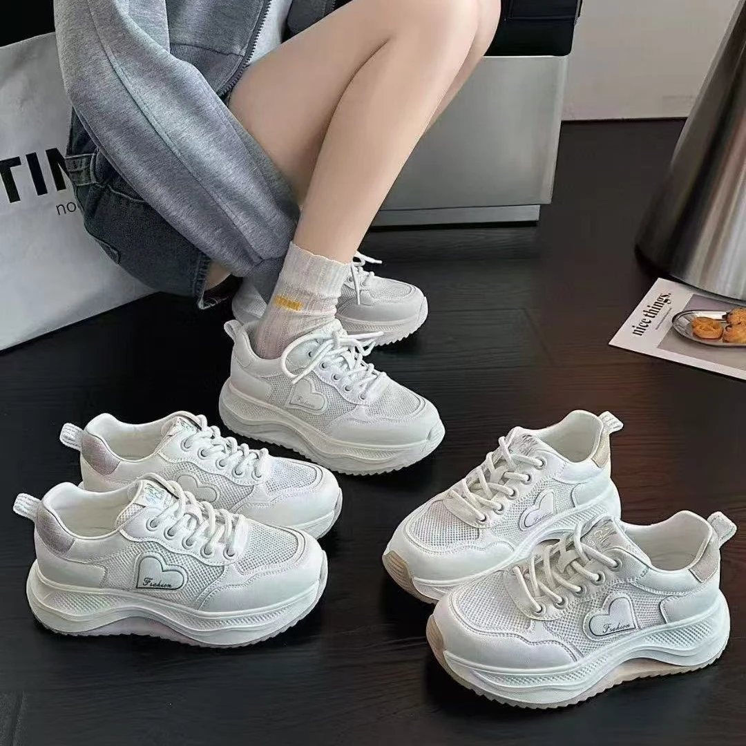 9860新款女士时尚百搭夏季镂空网面运动休闲鞋