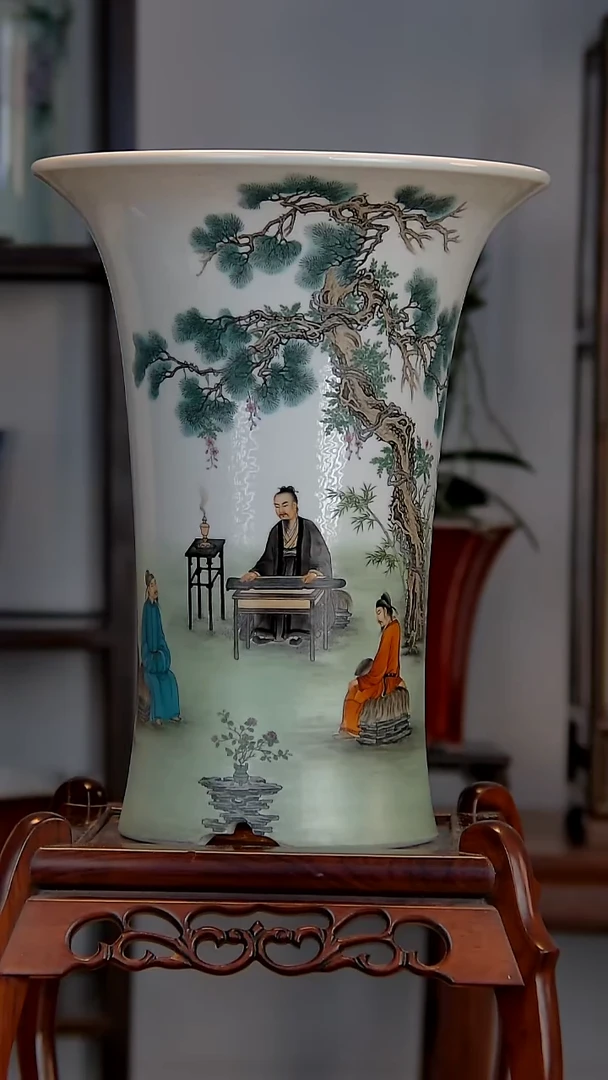 景德镇手工陶瓷花盆