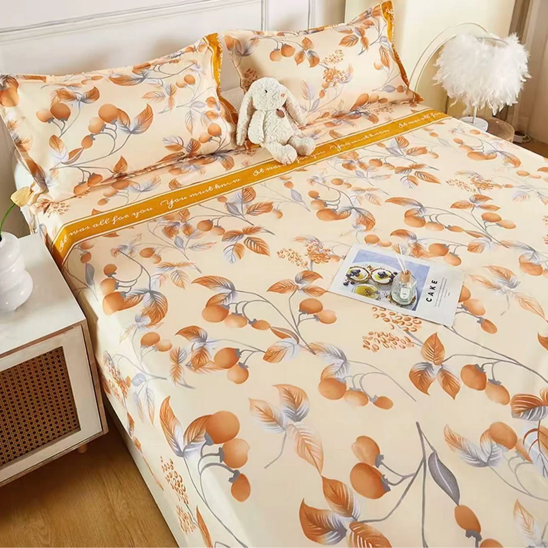 【试睡15天】夏季亲肤磨毛透气印花大床单200*230cm可机洗水洗xc