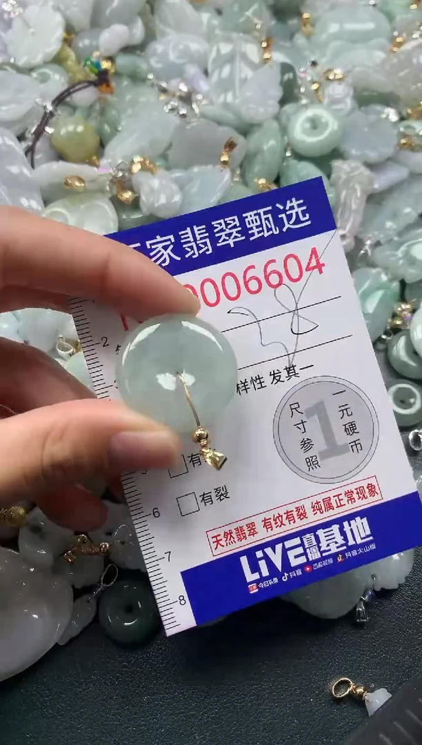 吊坠(不含链)未镶嵌翡翠6604