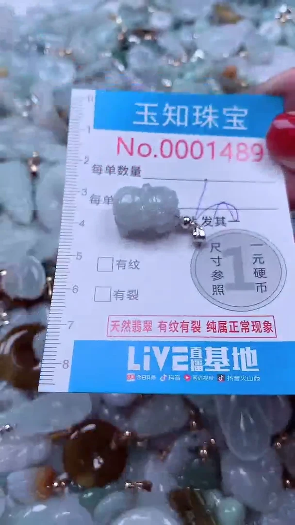 吊坠(不含链)未镶嵌翡翠1489