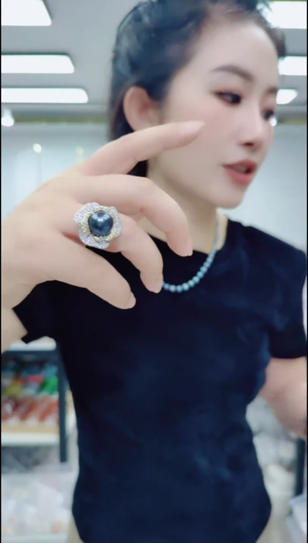 无非金属08147山茶花    戒指