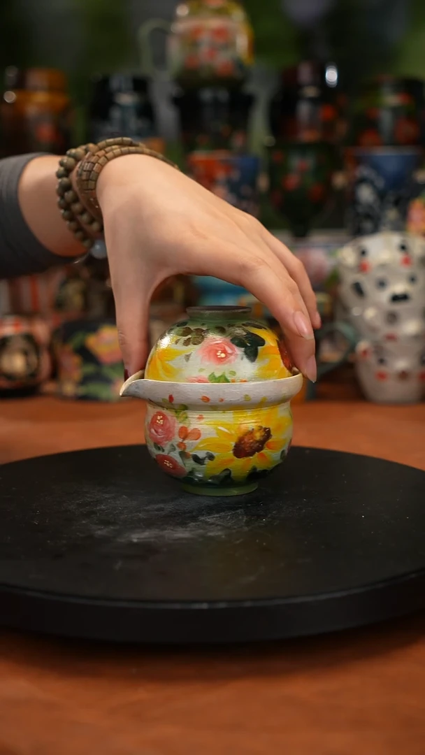 油画手 绘釉下彩