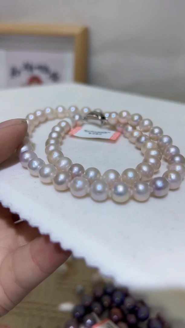 【闪购商品】淡水珍珠项链银S925镶嵌53淡水珍珠199