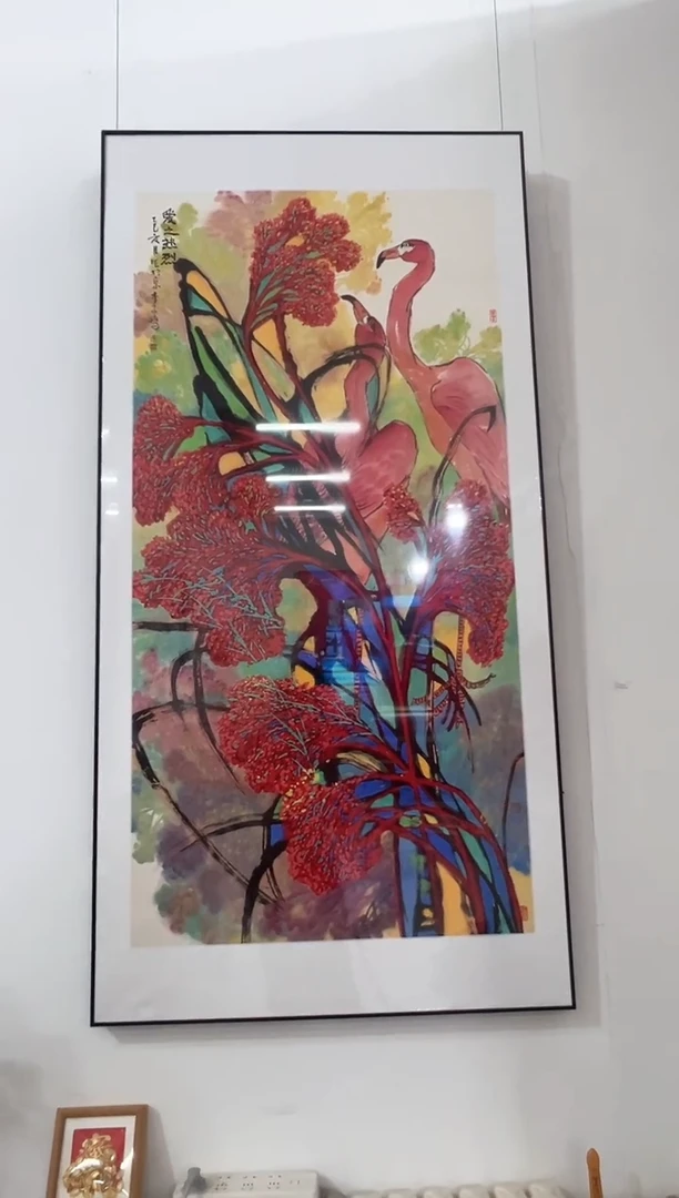 国画李子鹏-8平尺-国画作品-紫