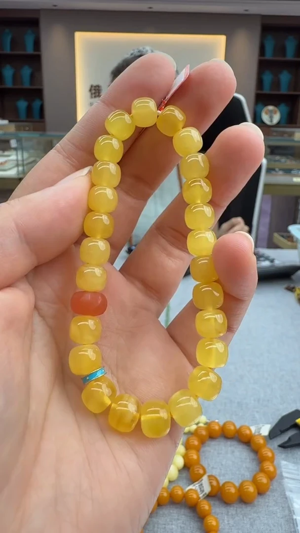 手链琥珀未镶嵌399秒拍号 假一罚三