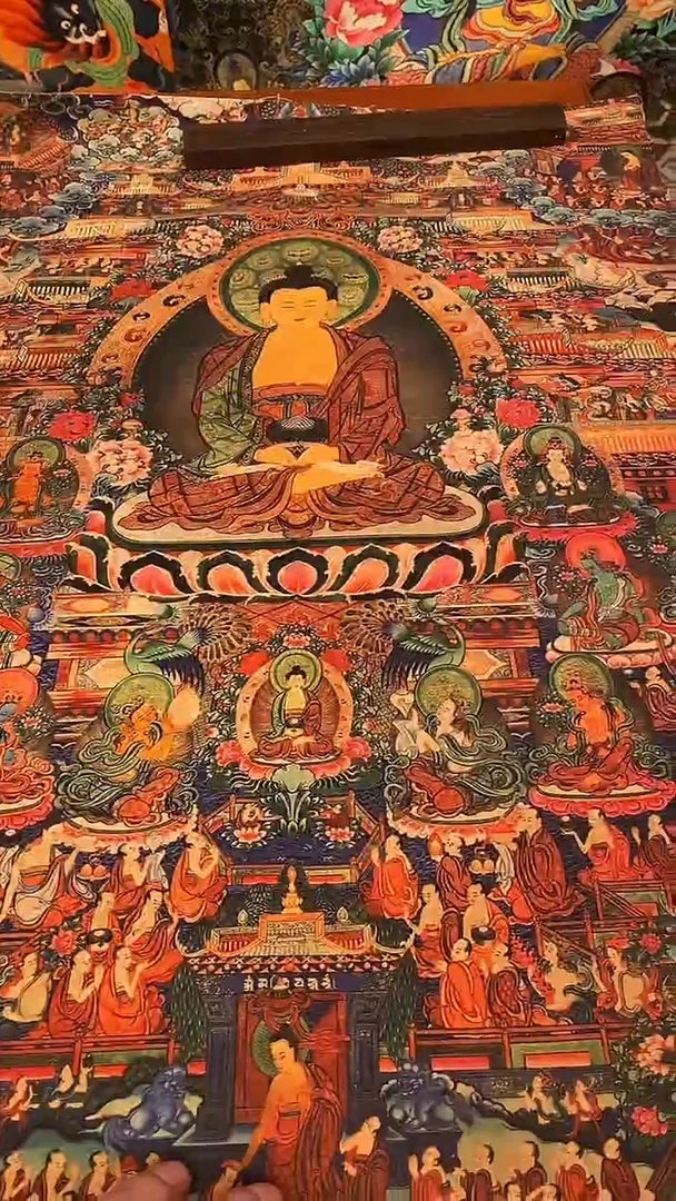 装裱画精美唐卡tk16091