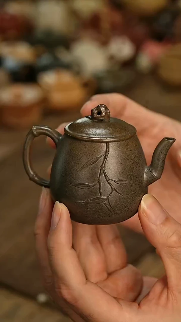 茶壶紫砂石铭壶紫砂壶