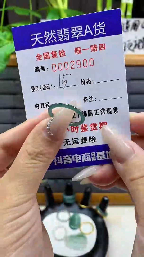 【闪购商品】翡翠戒圈未镶嵌天然翡翠A货2900