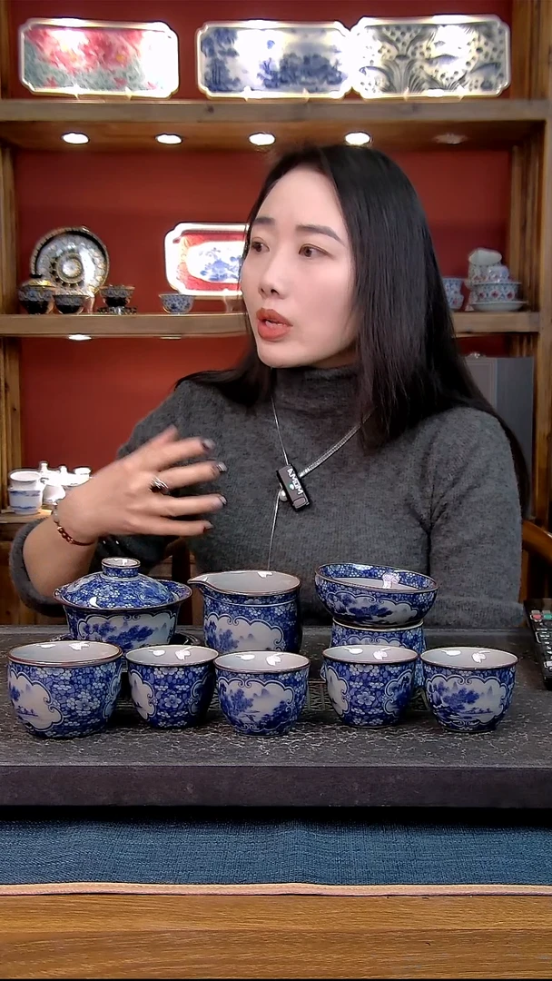 简装家用款8件套 老陶泥开片纹陶瓷茶具