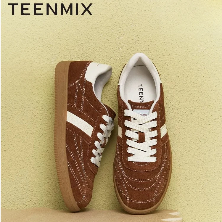 天美意2025春新款商场同款时尚休闲百搭系带女德训鞋CP230AM5