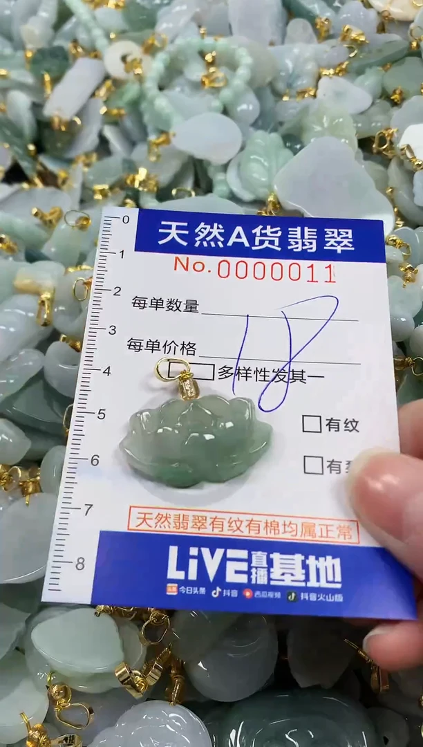 颈饰未镶嵌翡翠纯天然a货翡翠