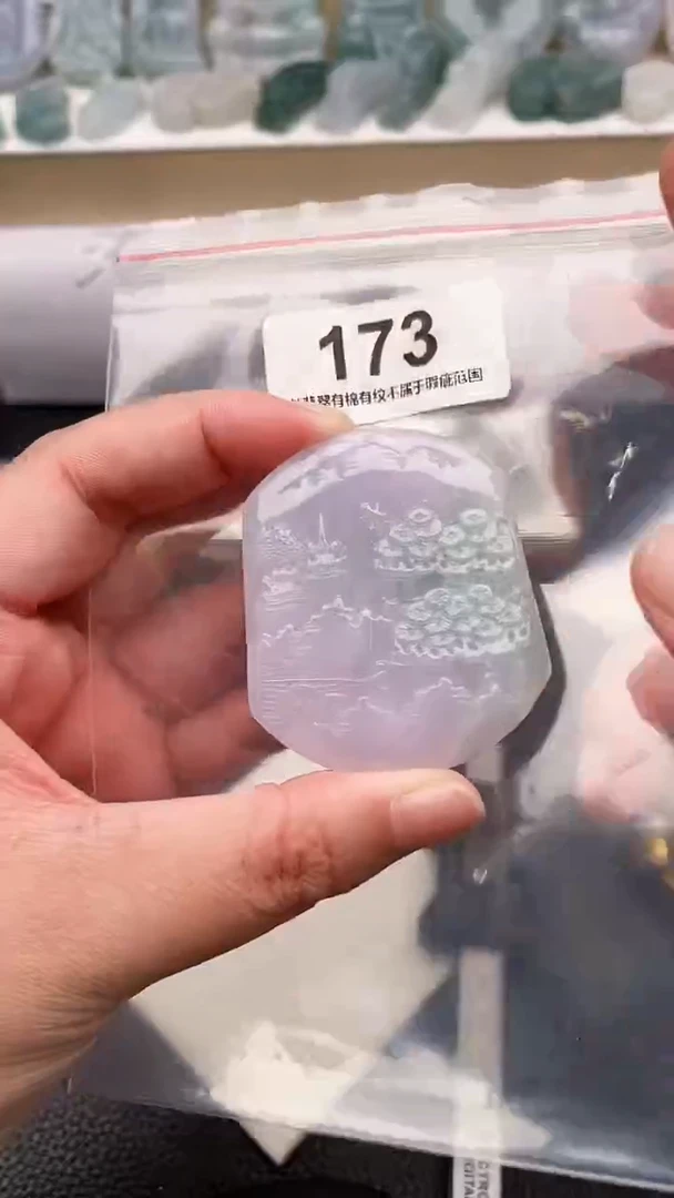 颈饰未镶嵌翡翠天然缅甸翡翠A货173