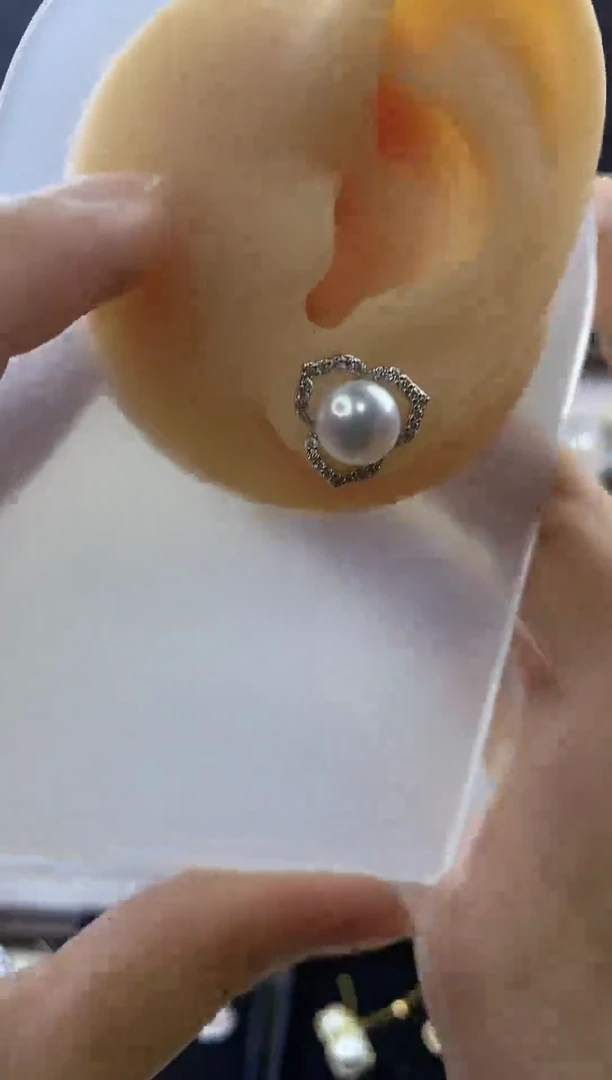 合金耳饰淡水珍珠152