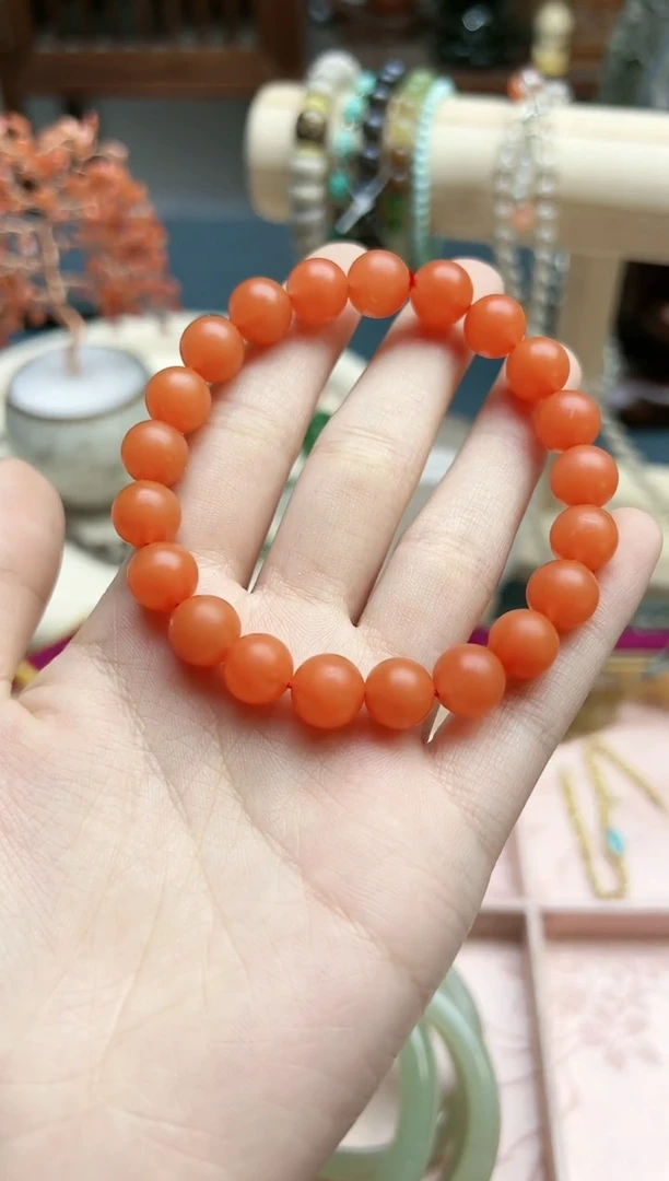 【闪购商品】南红玛瑙手串未镶嵌南红近10mm手串*1 JYD