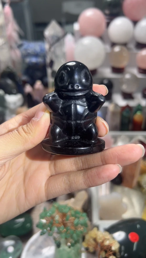 未镶嵌黑曜岩珠宝奇石Y135