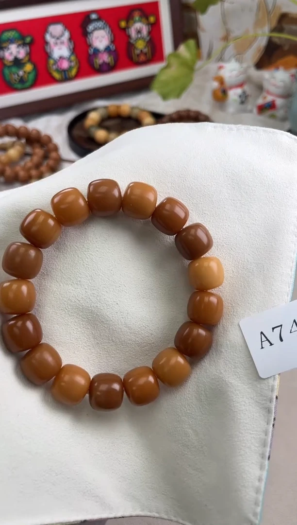 手串菩提根/象牙果a744 卡15 干磨落地果微瑕