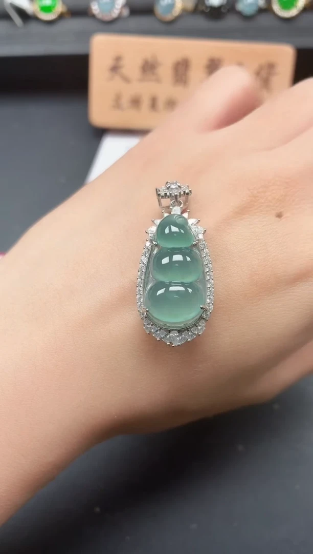 银S925镶嵌戒指翡翠111