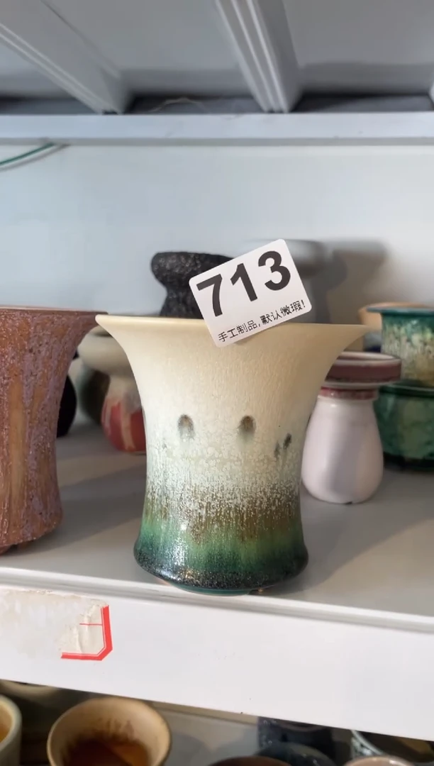 瓷片吞****吐713知木小芳花盆