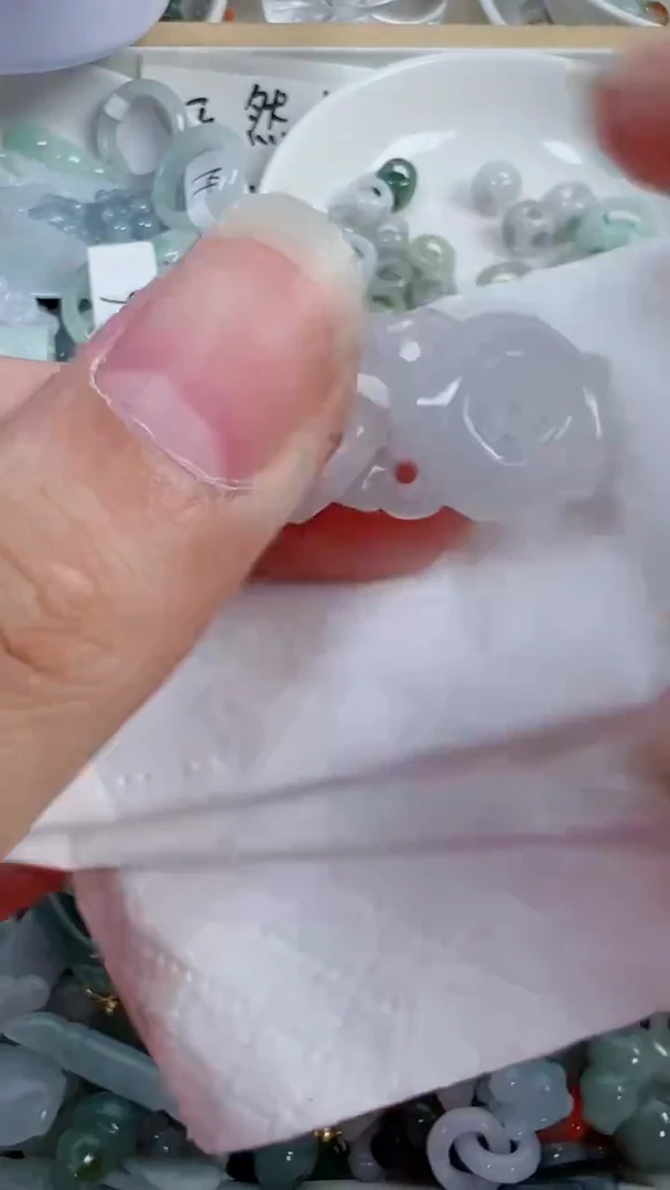 散珠翡翠385号链接，A货翡翠