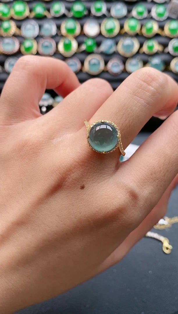 【闪购商品】翡翠戒指银S925镶嵌1111111111