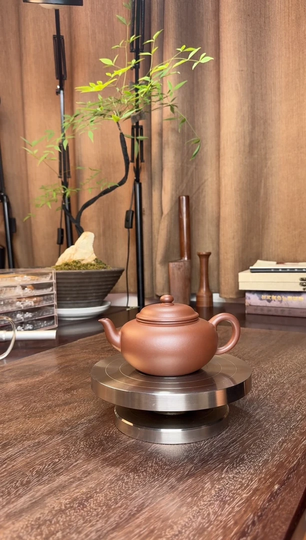 底槽青-扁樱壶（王向南本人本工-全手精工制作）390CC