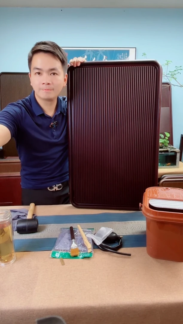80*50*5千川大板红色款式茶盘