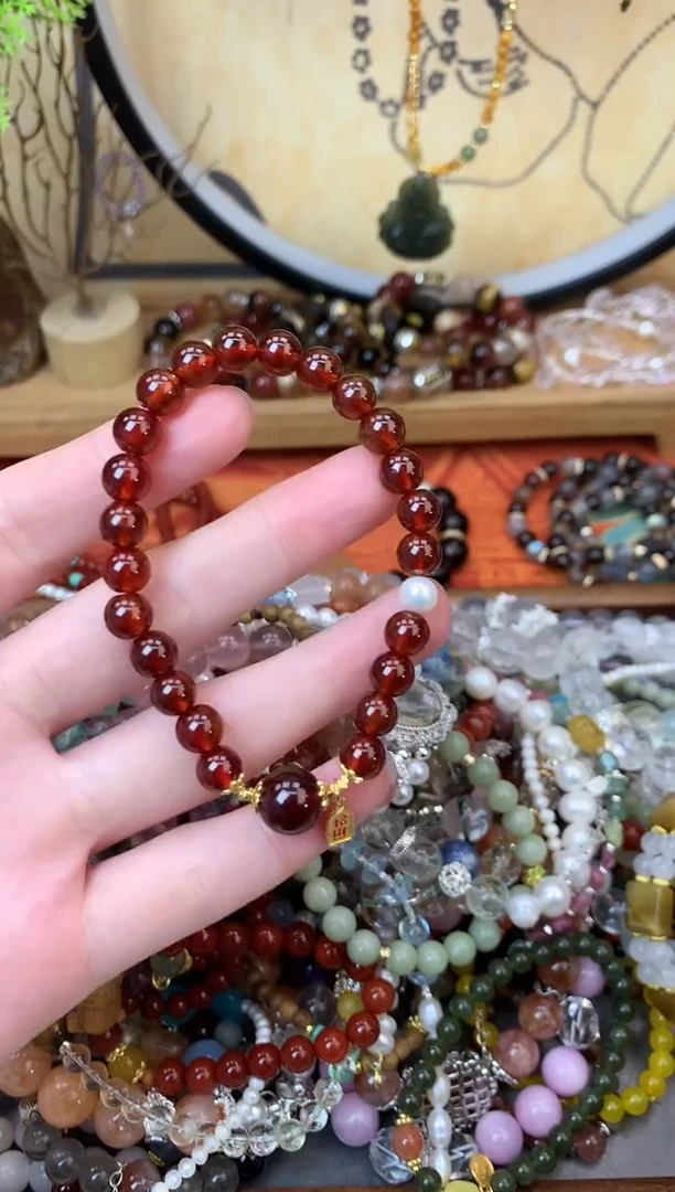 【闪购商品】石榴石手链未镶嵌476