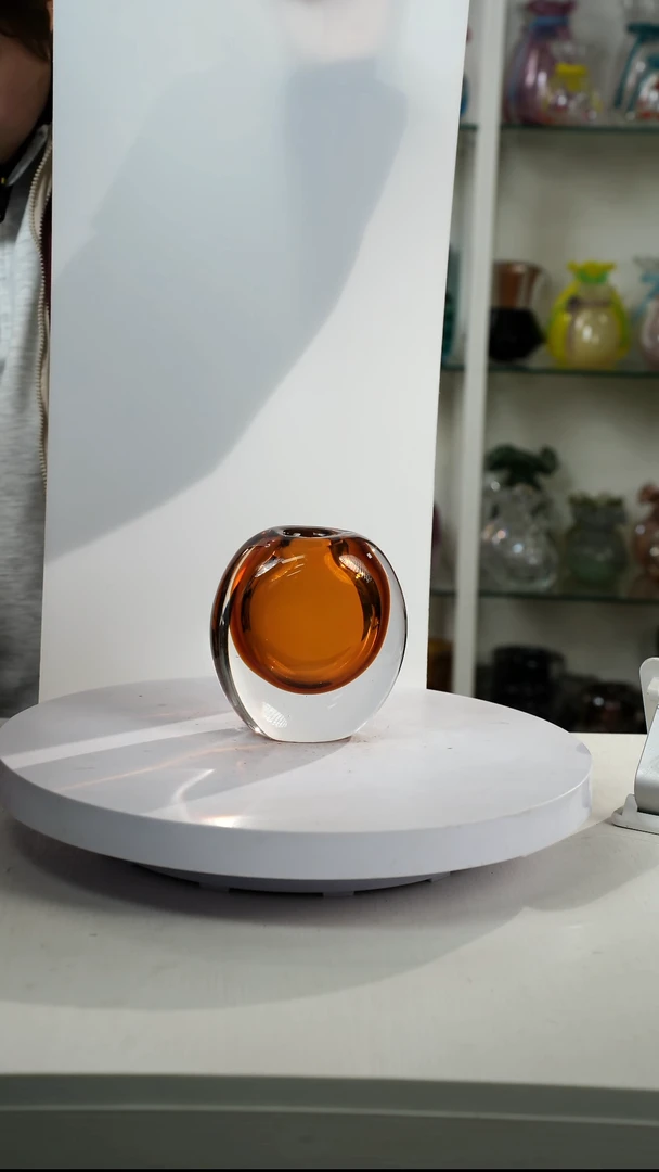 【闪购商品】琉璃【弘扬】高14轻奢琉璃花器微瑕福利