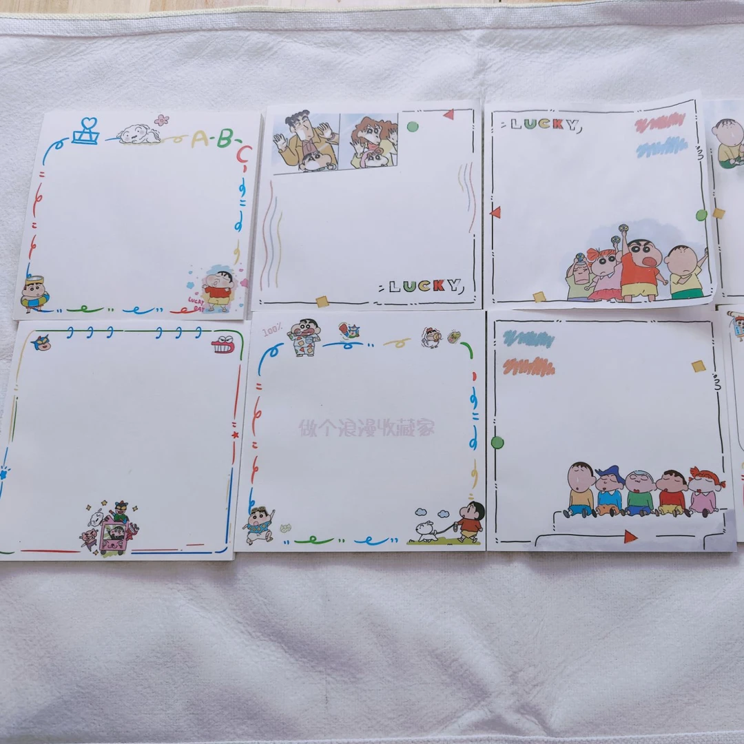 【贰野精选】蜡笔小新百变可爱单面方形拍纸本