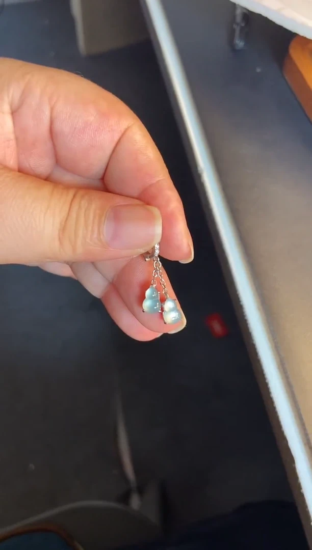 吊坠(不含链)银S925镶嵌翡翠1