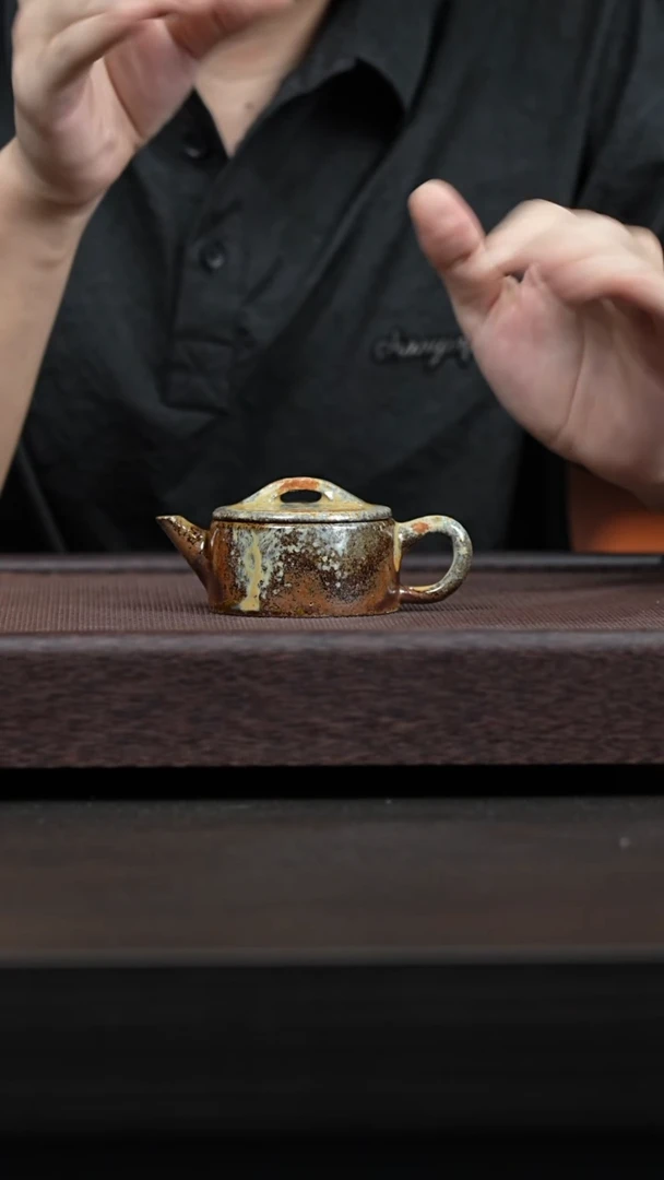 茶壶紫砂宜兴原矿紫砂柴烧汉瓦