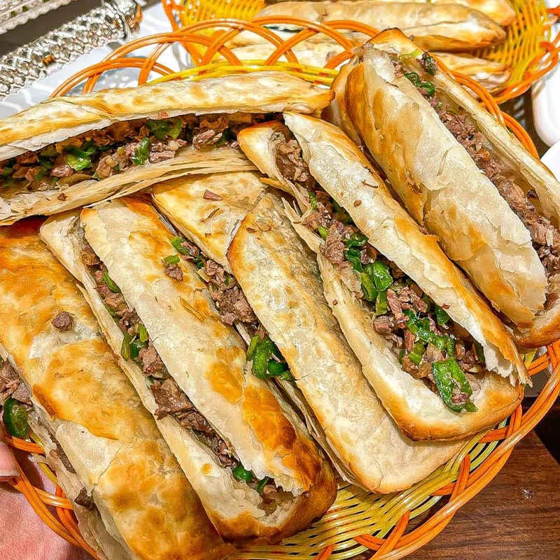 【外酥里嫩】驴肉火烧饼皮半成品饼胚肉夹馍商用酥饼脆皮火烧早餐