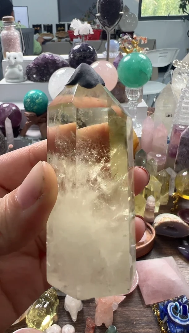 未镶嵌珠宝半成品水晶M2303 约7.6cm