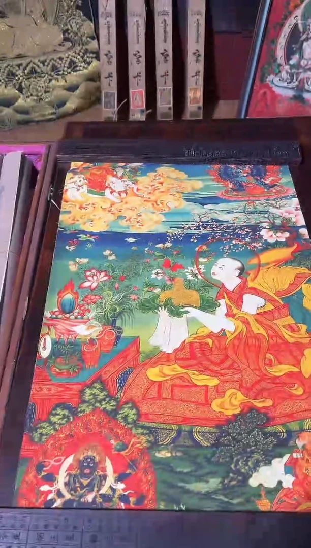 卷轴画卷轴画帅帅唐卡tk