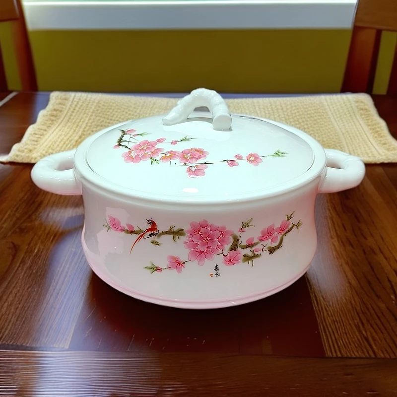 XD-DP-XD2618水点桃花陶瓷汤煲非遗好物买什么